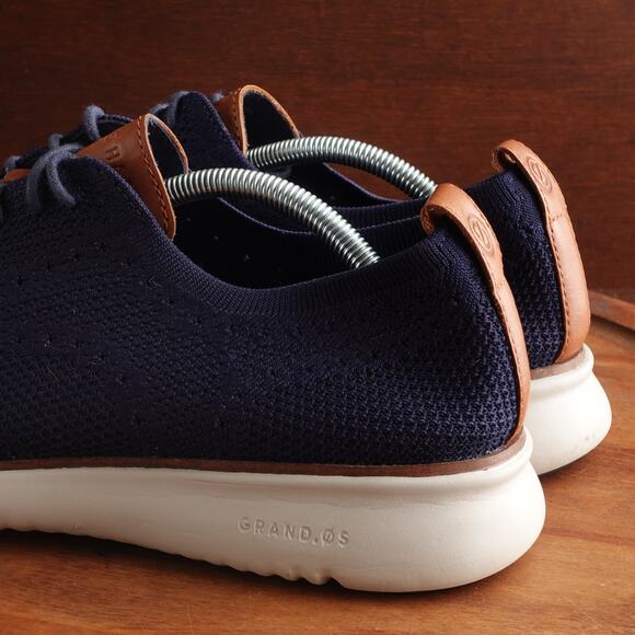 Cole Haan Oxfords Men SZ 11M Blue Stitchlite Zerogrand Wingtip Dress Shoe C27569 - Picture 8 of 13